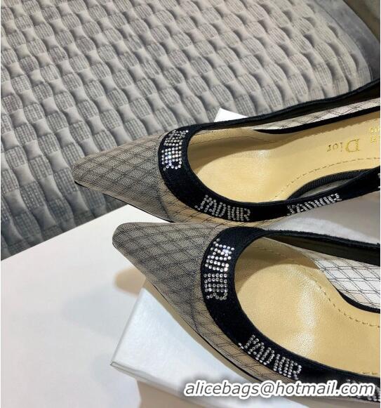 Good Quality Dior J'Adior Crystal Pumps 65MM D72134 Grey 2020