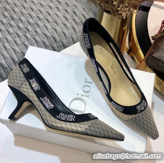 Good Quality Dior J'Adior Crystal Pumps 65MM D72134 Grey 2020