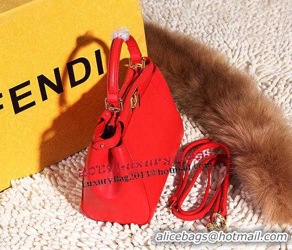 Top Grade Fendi Peekaboo Bag Smooth Leather FD6035 Red