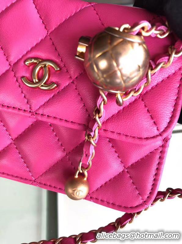 Classic Chanel Sheepskin Original Leather Pocket AP0146 rose