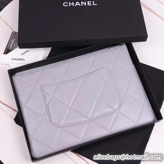 Lowest Cost CHANEL 19 Sheepskin Original Leather Carry on bag AP0952 grey