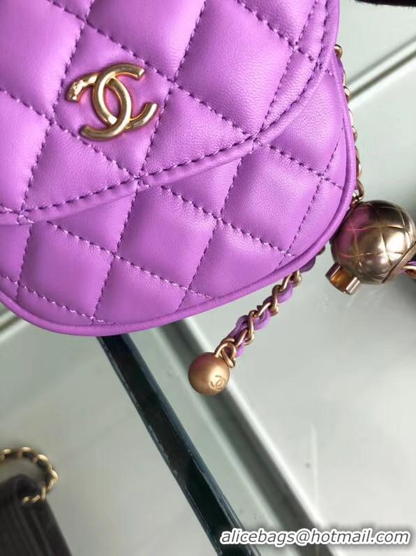 Design Cheap Chanel Sheepskin Original Leather Pocket AP1461 Lavender