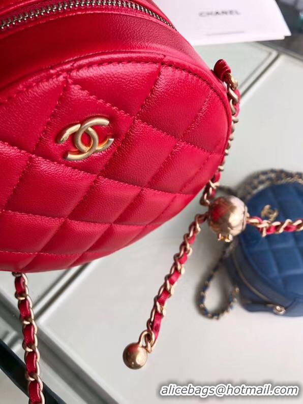 Practical Chanel Original mini Sheepskin bag AS1449 red