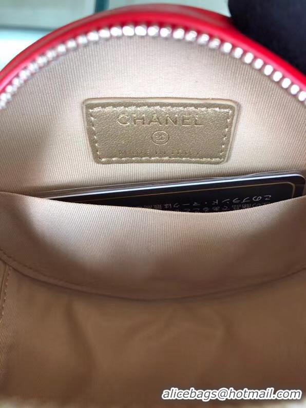 Practical Chanel Original mini Sheepskin bag AS1449 red