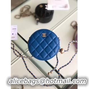 Elegant Chanel Original mini Sheepskin bag AS1449 blue