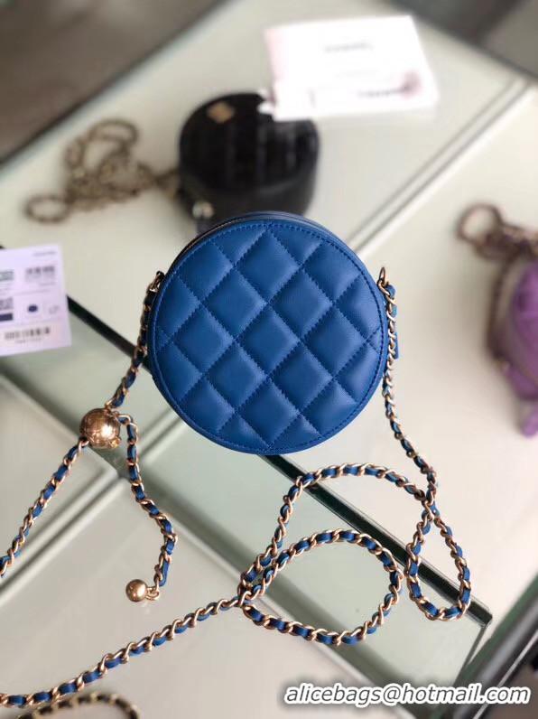 Elegant Chanel Original mini Sheepskin bag AS1449 blue