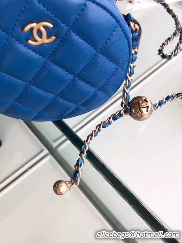 Elegant Chanel Original mini Sheepskin bag AS1449 blue