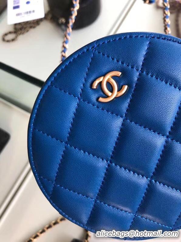 Elegant Chanel Original mini Sheepskin bag AS1449 blue