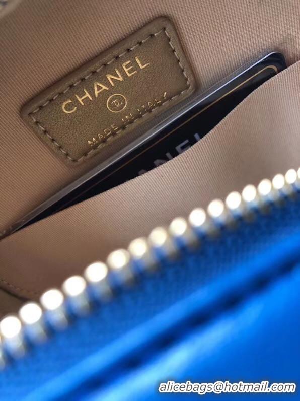 Elegant Chanel Original mini Sheepskin bag AS1449 blue