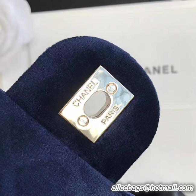 Good Quality Chanel Original Small velvet flap bag AS1792 royal