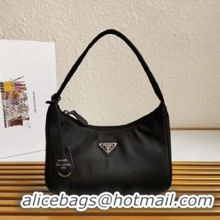 Spot Bulk Prada Top Quality Nylon Shoulder Bag BR4895 Black