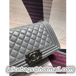 Hot Style CHANEL Le Boy Flap Bag A67086 Gray