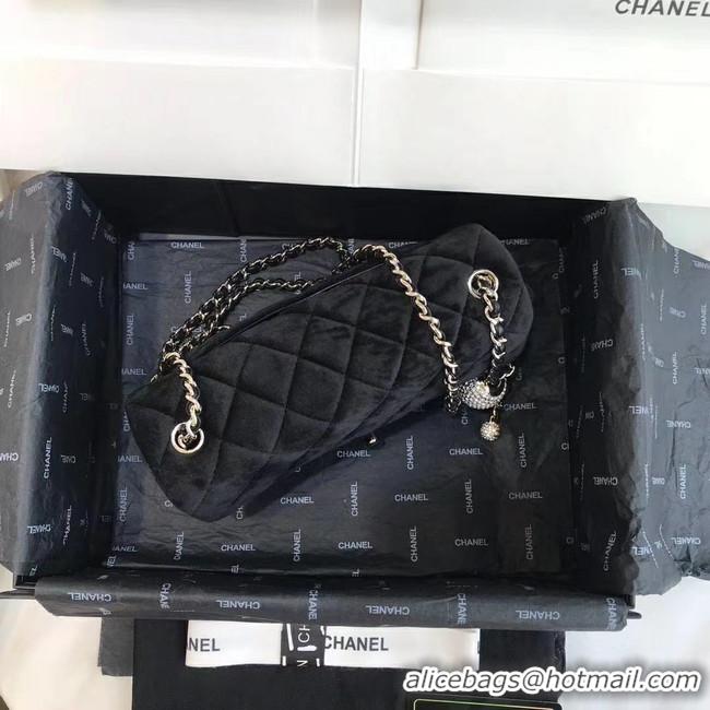 Perfect Chanel Original Small velvet flap bag AS1792 black