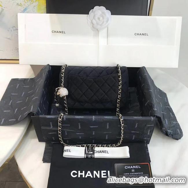 Perfect Chanel Original Small velvet flap bag AS1792 black