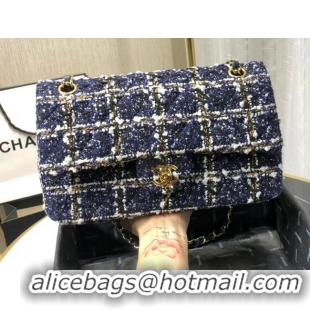 Expensive Chanel Twill soft A01112 royal blue