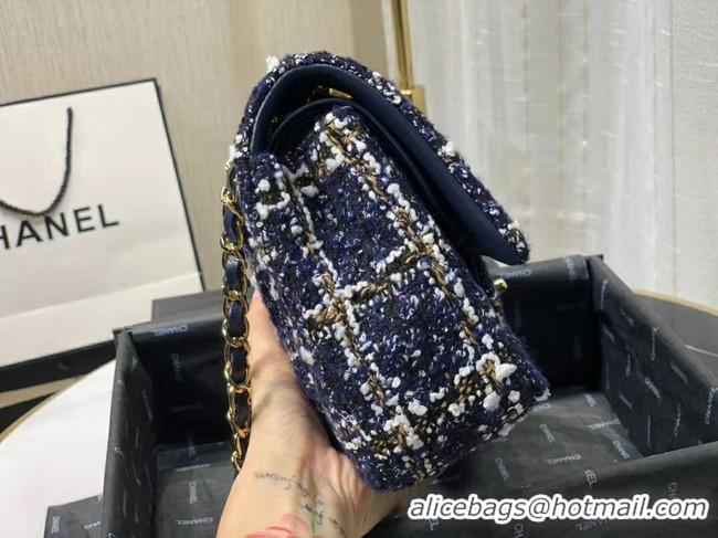 Expensive Chanel Twill soft A01112 royal blue