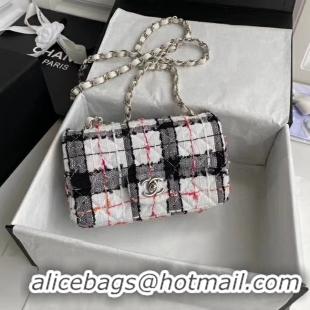 Modern Chanel Original mini flap bag A69900 White black pink orange