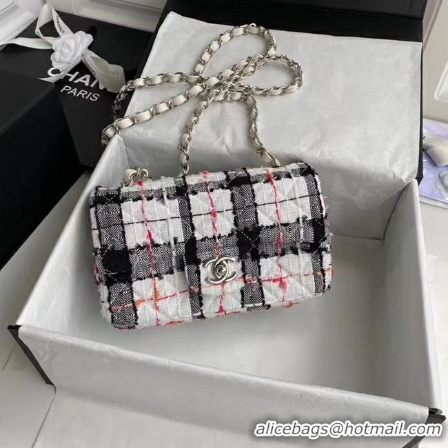 Modern Chanel Original mini flap bag A69900 White black pink orange