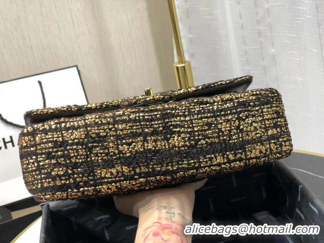 Top Grade Chanel Original flap bag Twill soft A01112 gold