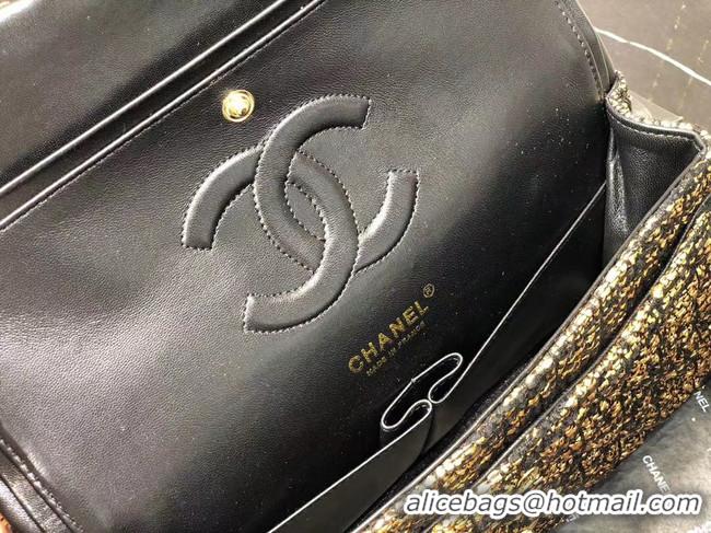 Top Grade Chanel Original flap bag Twill soft A01112 gold