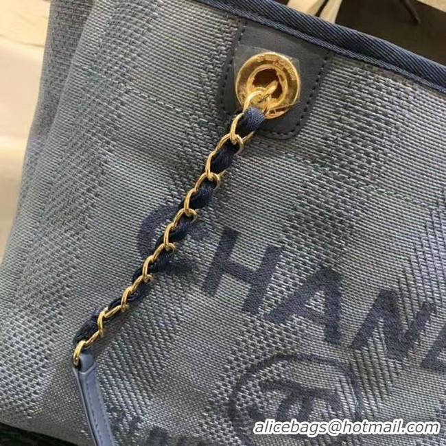 Sumptuous Chanel Large Shoulder Bag A67001 blue