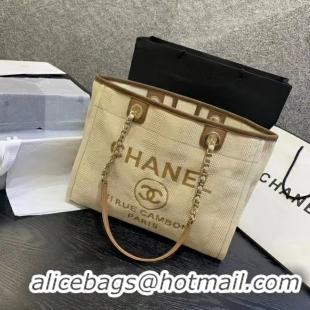 Best Grade Chanel Large Shoulder Bag A67001 Cream