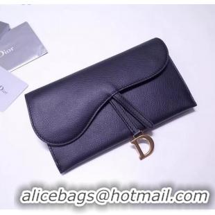 Cheapest Dior Calfskin Saddle Clutch with Chain CD2101 Black 2019