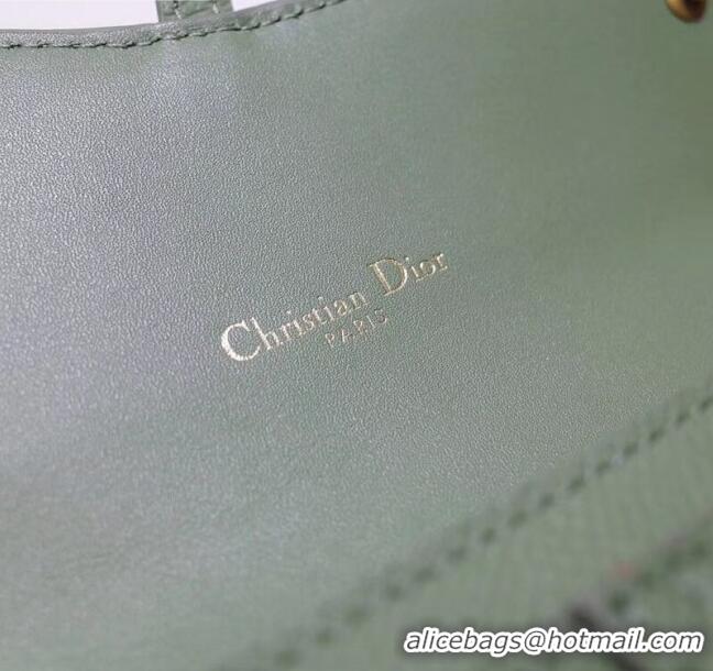 Top Quality Dior Calfskin Saddle Clutch with Chain CD2101 Jade 2019