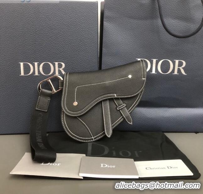 New Fashion Dior Saddle Leather Clutch CD2721 Black