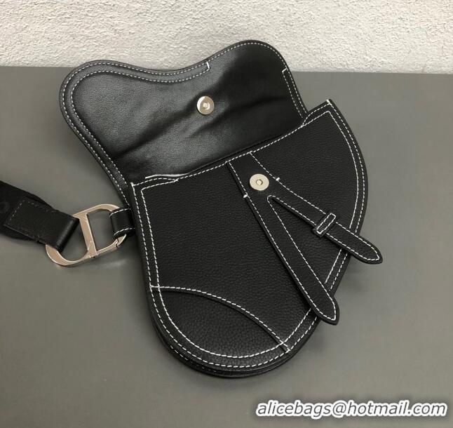 New Fashion Dior Saddle Leather Clutch CD2721 Black