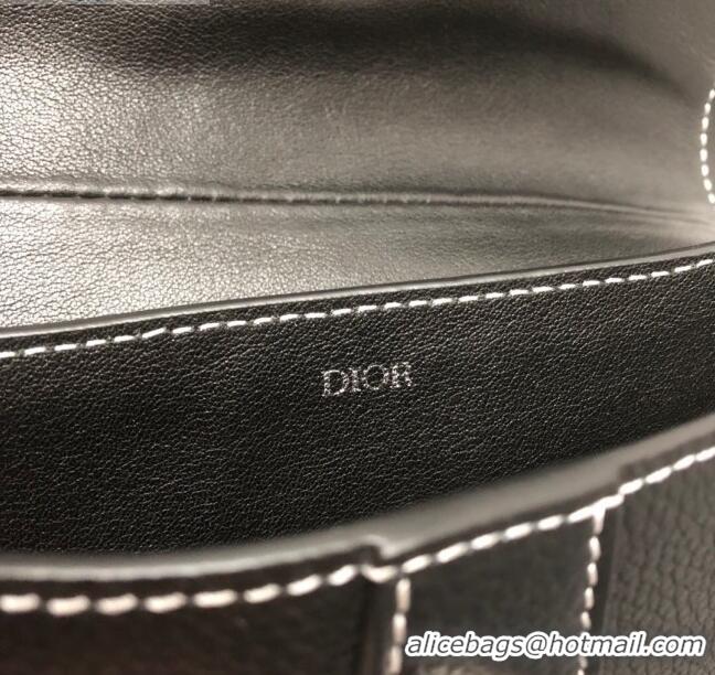 New Fashion Dior Saddle Leather Clutch CD2721 Black