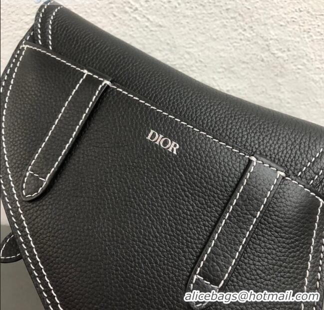 New Fashion Dior Saddle Leather Clutch CD2721 Black