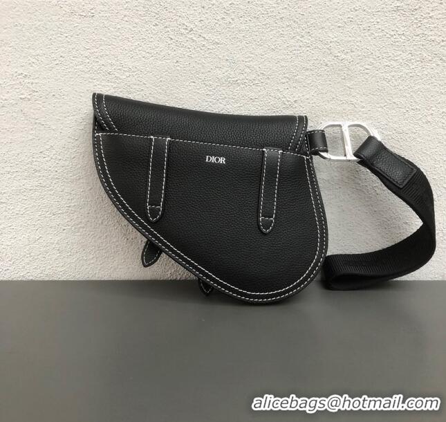 New Fashion Dior Saddle Leather Clutch CD2721 Black