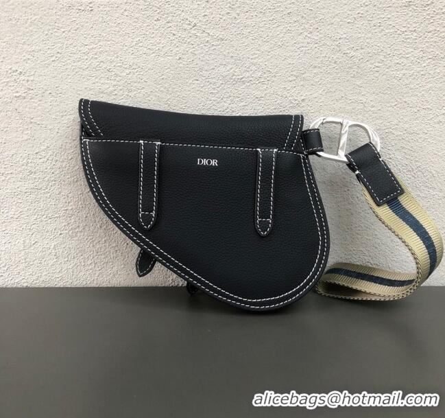 Top Quality Dior Saddle Leather Clutch CD2721 Dark Blue