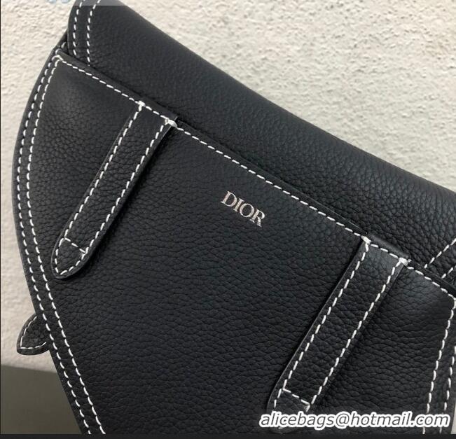 Top Quality Dior Saddle Leather Clutch CD2721 Dark Blue