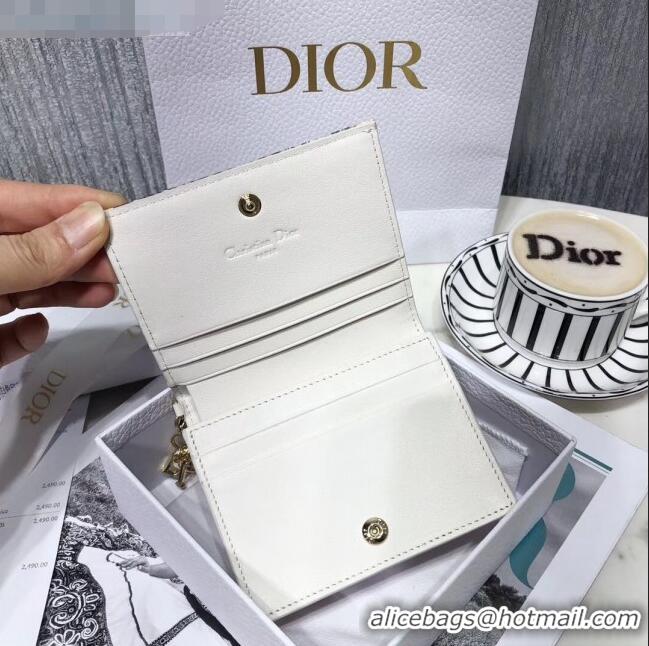 New Style Dior Short Wallet in KaléiDiorscopic Print Calfskin CD1329