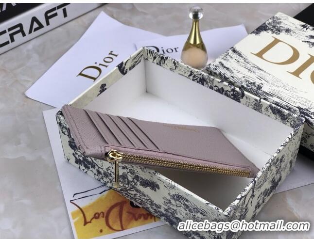 New Luxury Dior Diorama Calfskin Coin Purse Wallet CD2001 Light Purple 2019