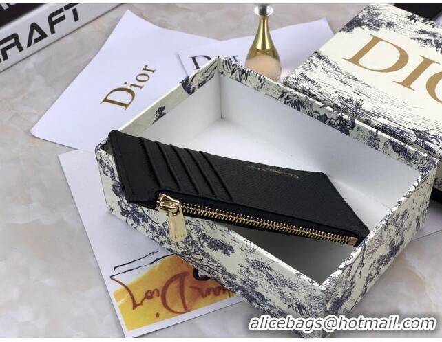 New Style Dior Diorama Calfskin Coin Purse Wallet CD2001 Black 2019