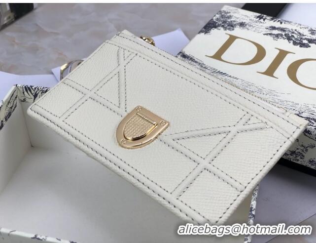 Buy Cheap Dior Diorama Calfskin Coin Purse Wallet CD2001 White 2019