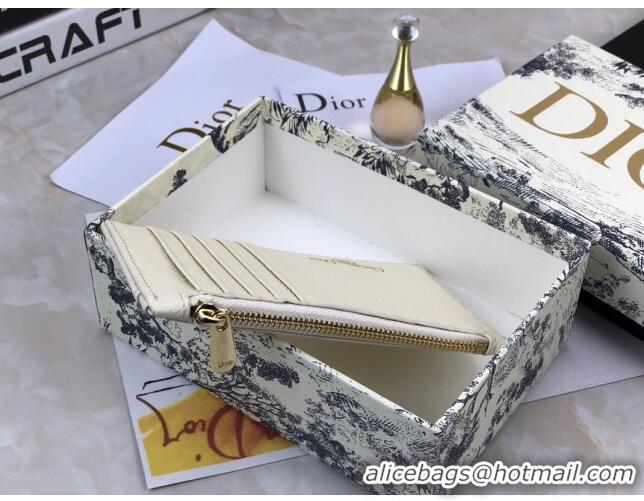 Buy Cheap Dior Diorama Calfskin Coin Purse Wallet CD2001 White 2019