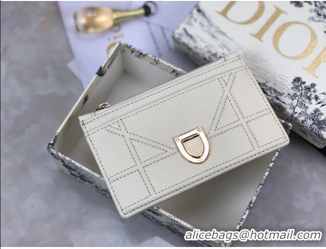 Buy Cheap Dior Diorama Calfskin Coin Purse Wallet CD2001 White 2019