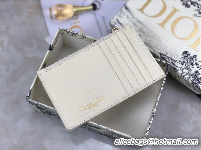 Buy Cheap Dior Diorama Calfskin Coin Purse Wallet CD2001 White 2019