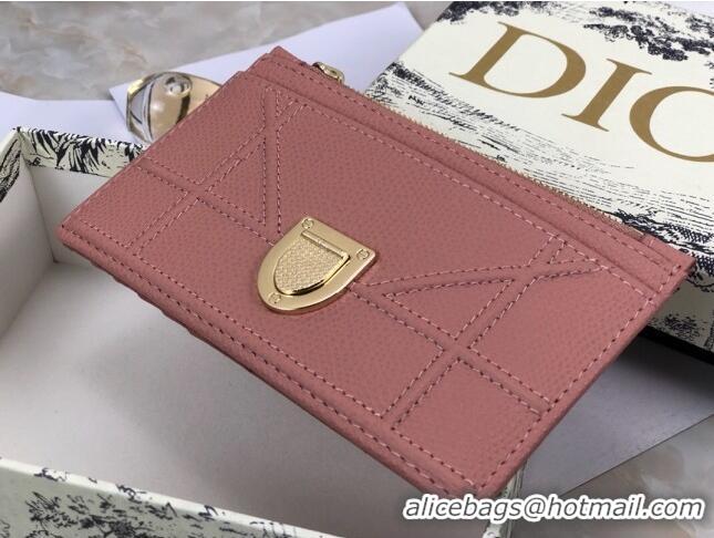 Buy Discount Dior Diorama Calfskin Coin Purse Wallet CD2001 Pink 2019