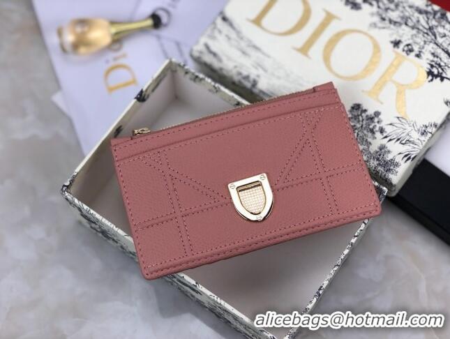 Buy Discount Dior Diorama Calfskin Coin Purse Wallet CD2001 Pink 2019