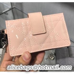 New Product Dior Lady Dior Cannage Lambskin Card Holder CD2652 Nude 2019