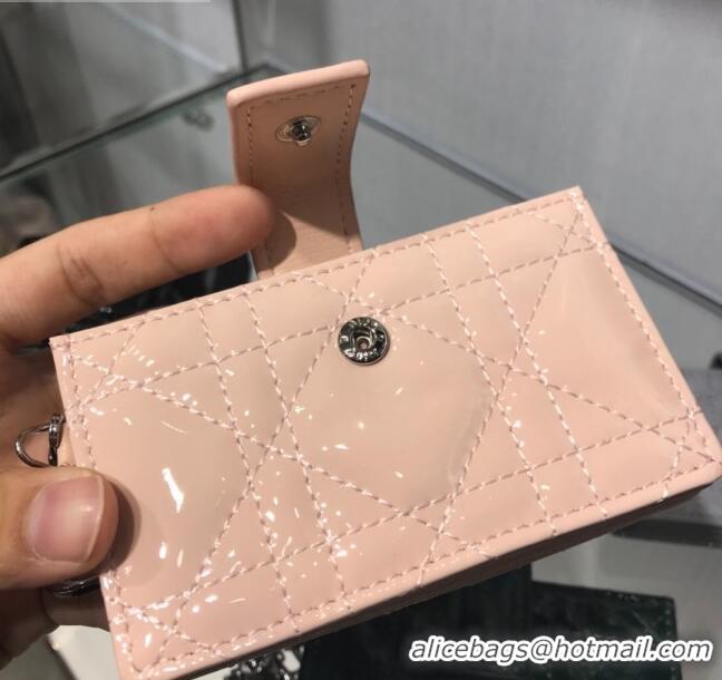 New Product Dior Lady Dior Cannage Lambskin Card Holder CD2652 Nude 2019