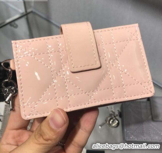 New Product Dior Lady Dior Cannage Lambskin Card Holder CD2652 Nude 2019