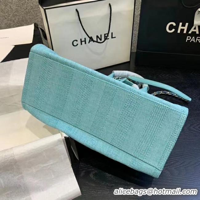 Shop Duplicate Chanel Shopping bag A66941 sky blue