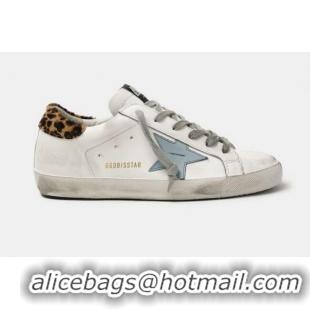 Luxury Design Golden Goose GGDB Super-Star sneakers in leather with leopard print heel tab GGBD16