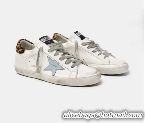 Luxury Design Golden Goose GGDB Super-Star sneakers in leather with leopard print heel tab GGBD16